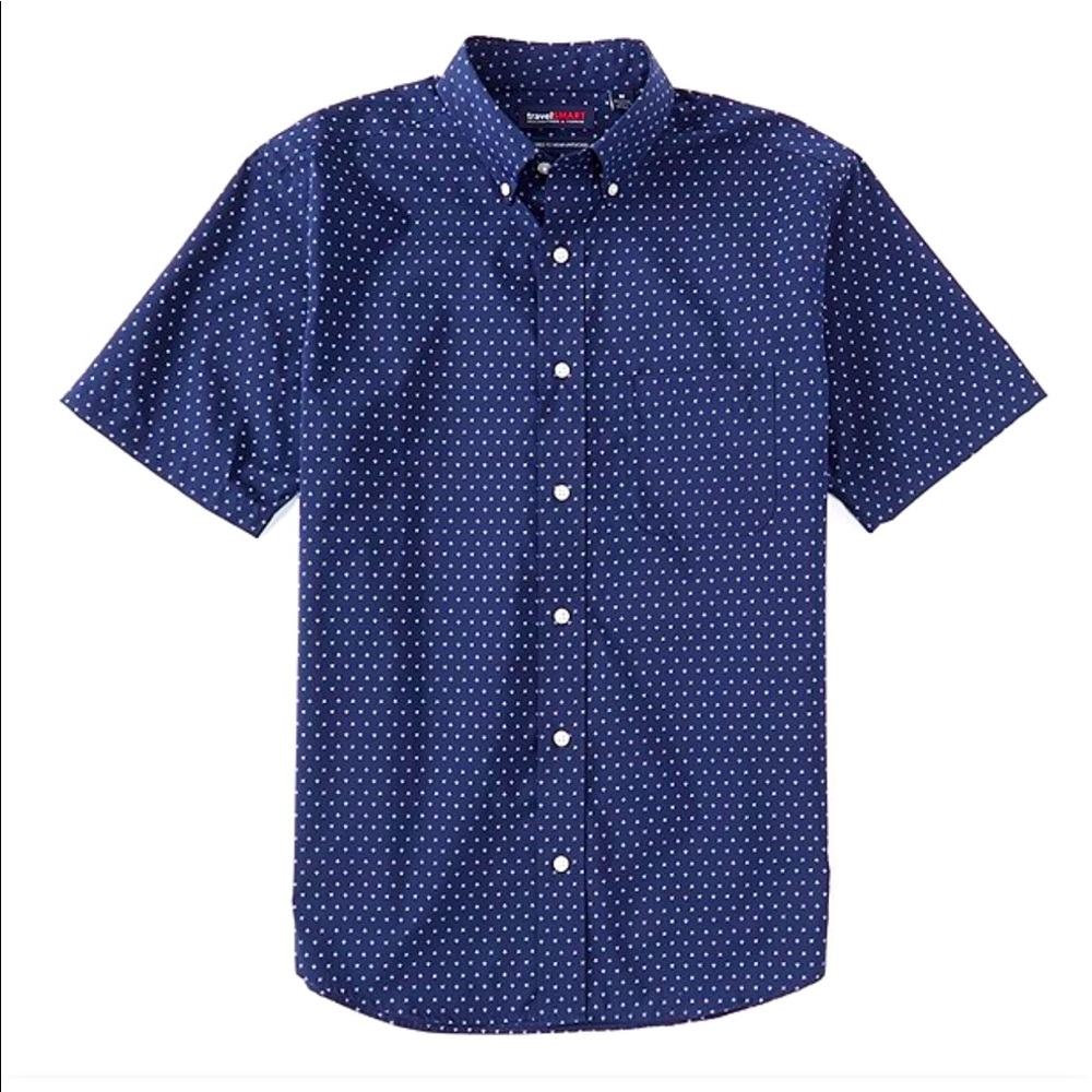 Roundtree & Yorke Men’s short sleeve button down